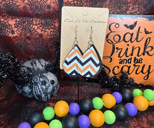 Earrings Faux Leather Halloween