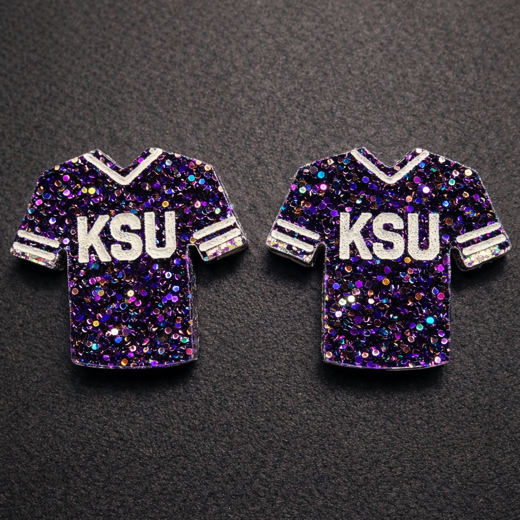 Acrylic Stud Earrings "KSU"