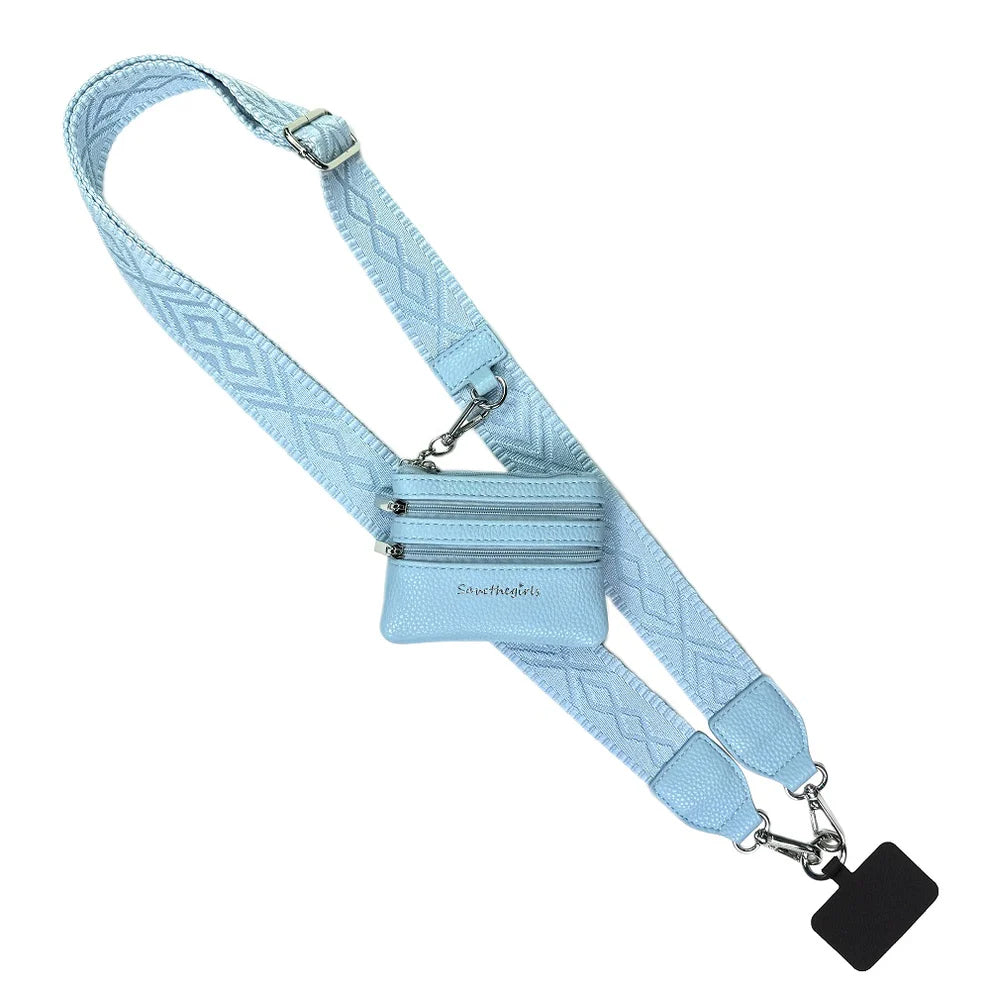 Sky blue GOTR Clip & Go Strap w/Zippered Pouch Classic