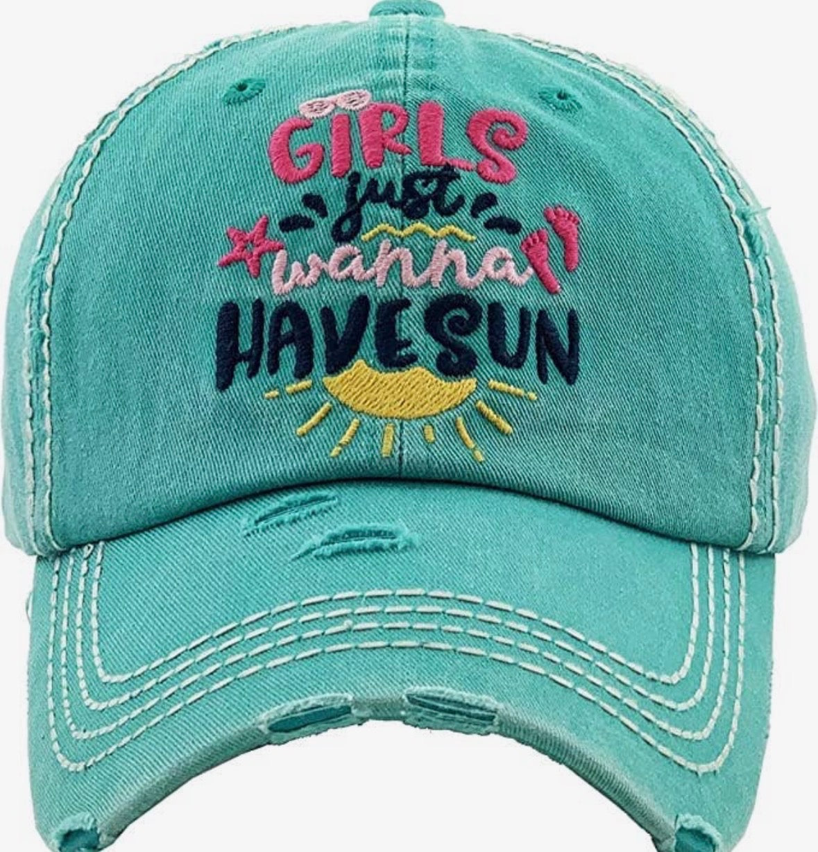Baseball cap "Girls just wanna have sun"
