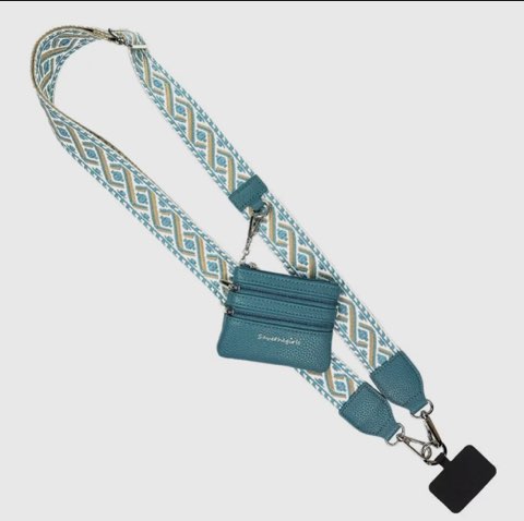 XOXO Peacock Blue GOTR Clip & Go Strap w/Zippered Pouch