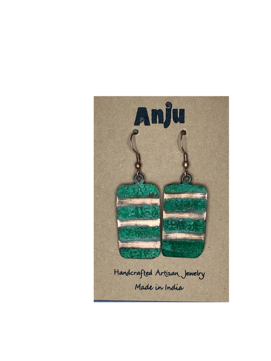 Anju Earrings Brass Patina EP340