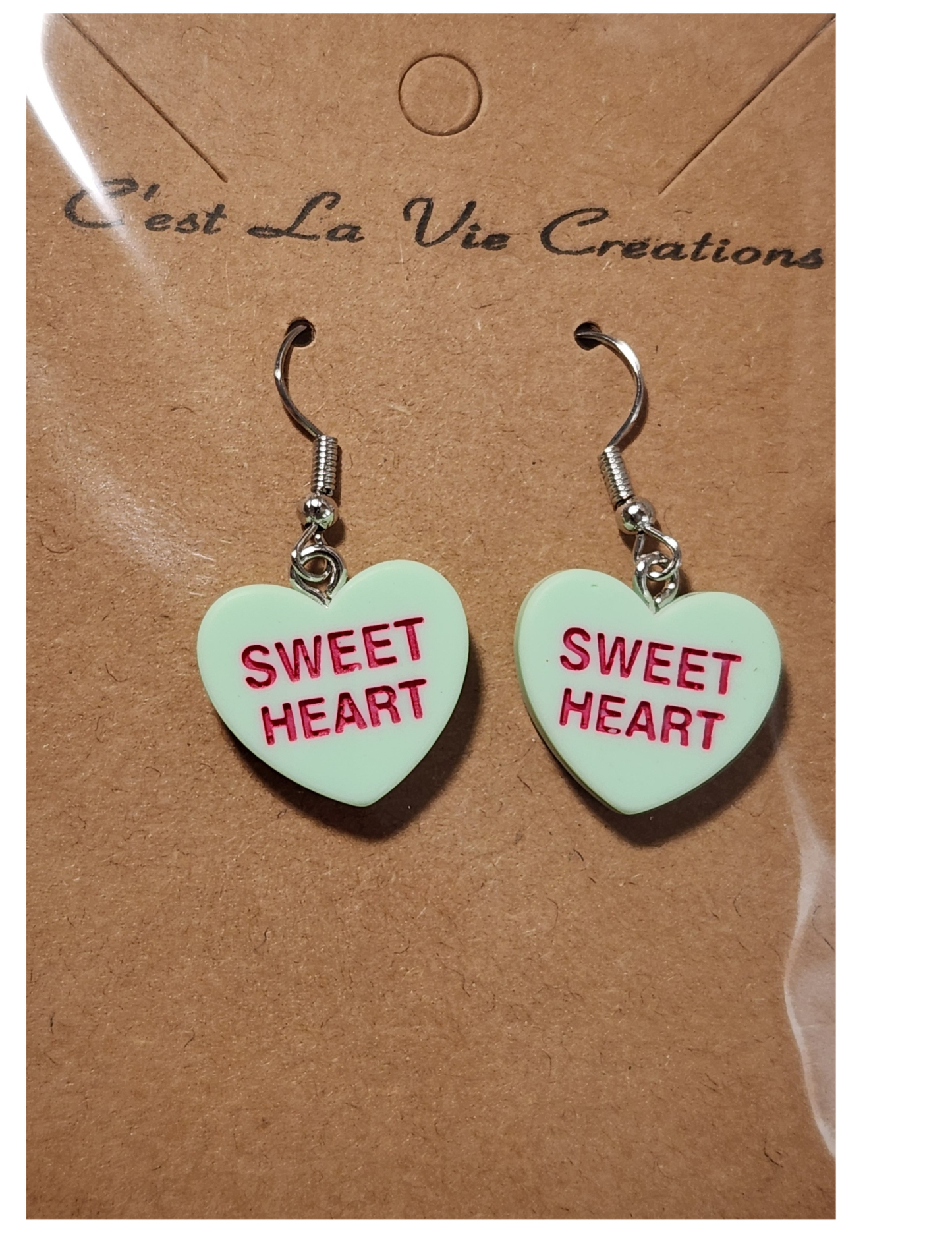 Earrings Valentine Conversation Heart (SWEET HEART)