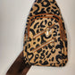 Leopard Double Zipper Cross Body Sling Bag