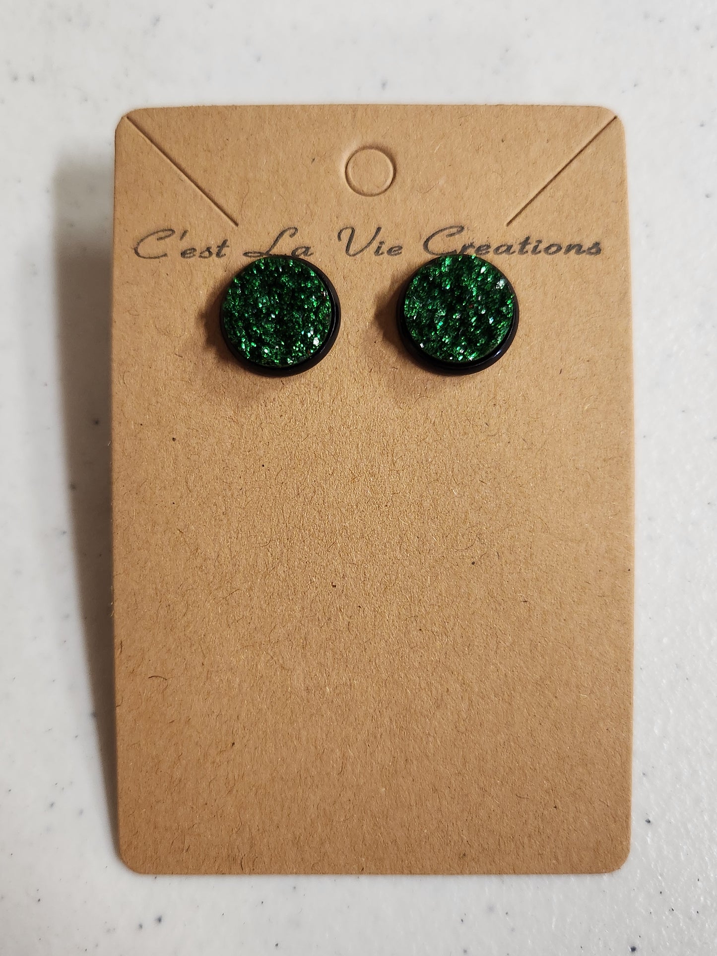 Earrings Faux Druzy  post