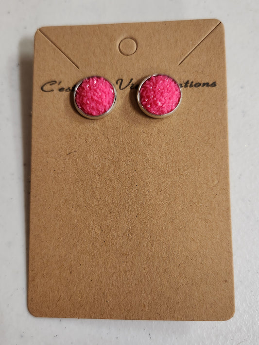 Earrings Faux Druzy  post