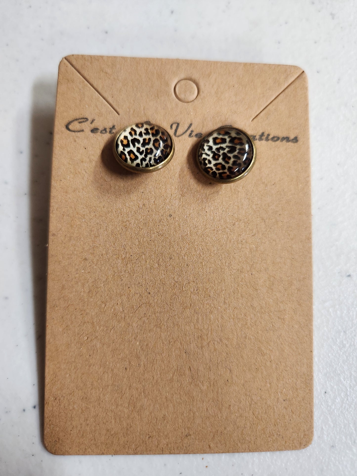 Earrings Faux Druzy  post