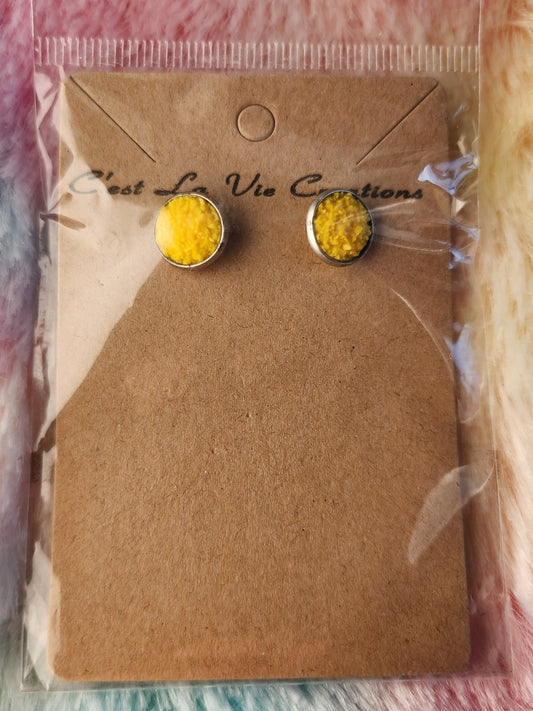 Earrings Faux Druzy  post