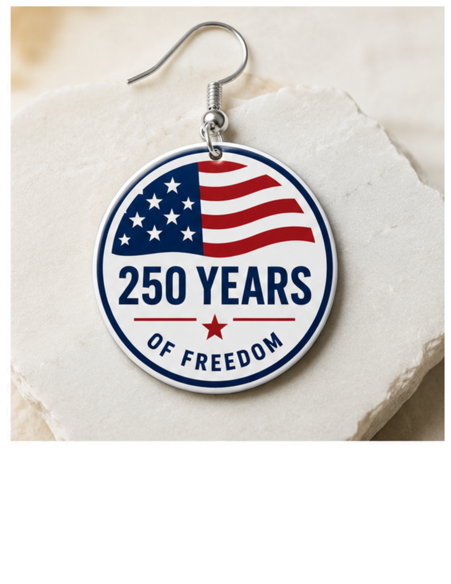 America 250 Commemorative Sublimation Earrings