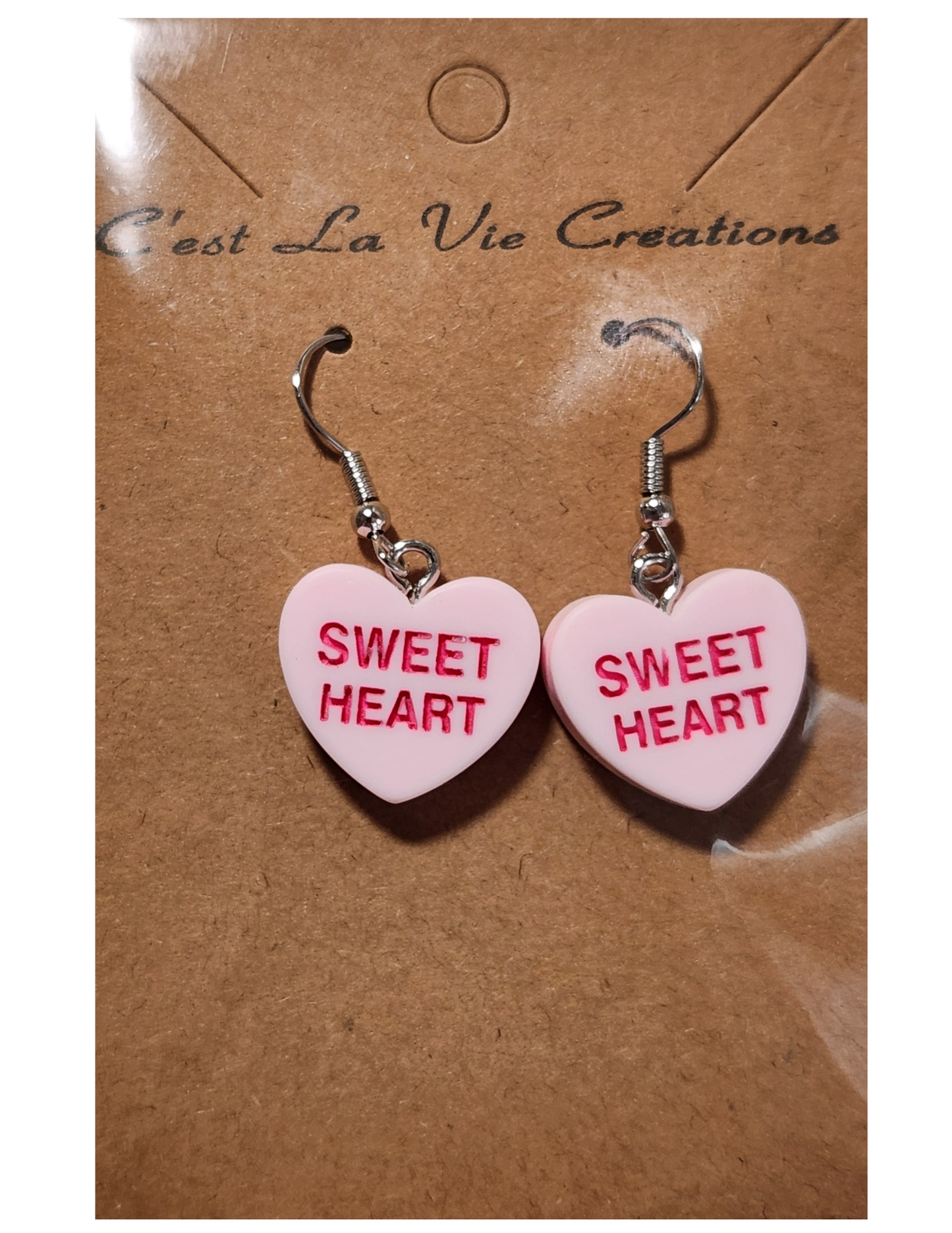 Earrings Valentine Conversation Heart (SWEET HEART)
