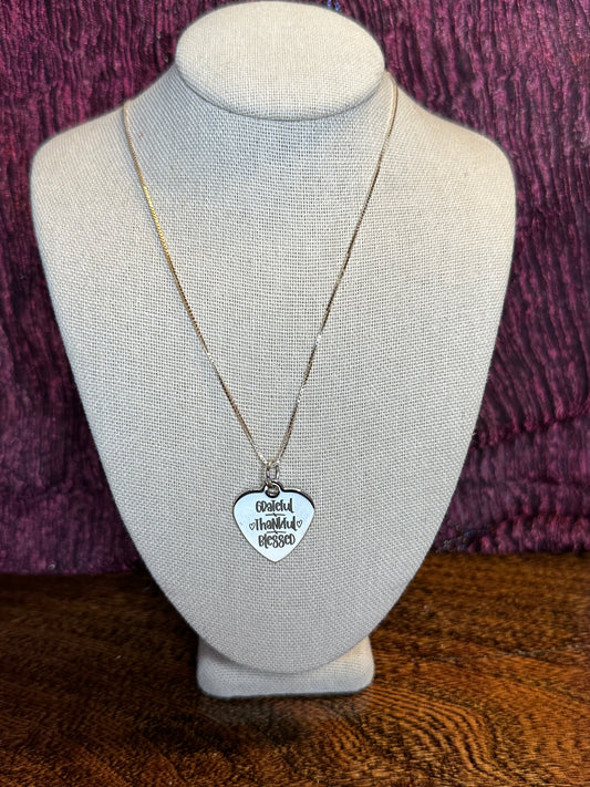 Sterling Silver Necklace with Charm