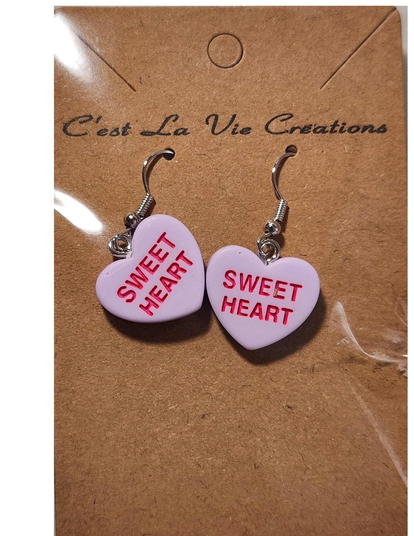 Earrings Valentine Conversation Heart (SWEET HEART)