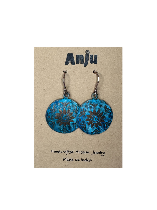 Anju Earrings Copper Patina EP336