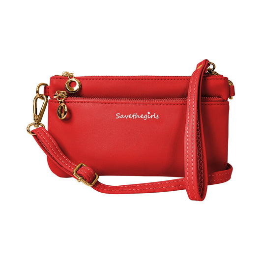 Cherry Berry Red Bella Save the Girls RFID small Handbag