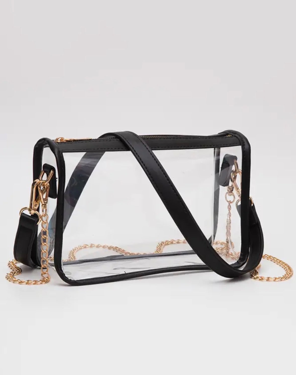 Clear rectangle stadium concert crossbody bag