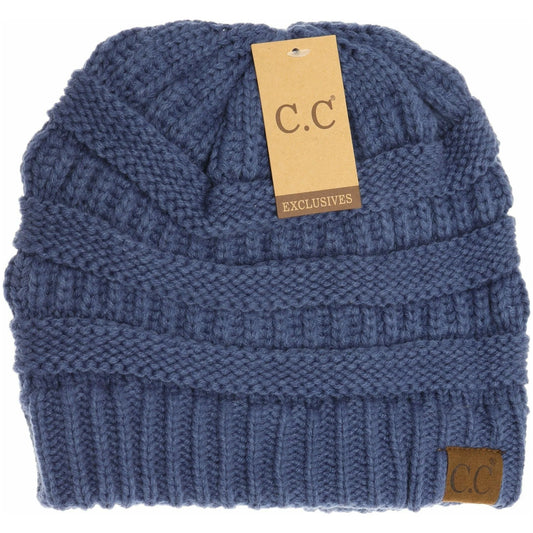 C.C Classic Beanie (Dark Denim)