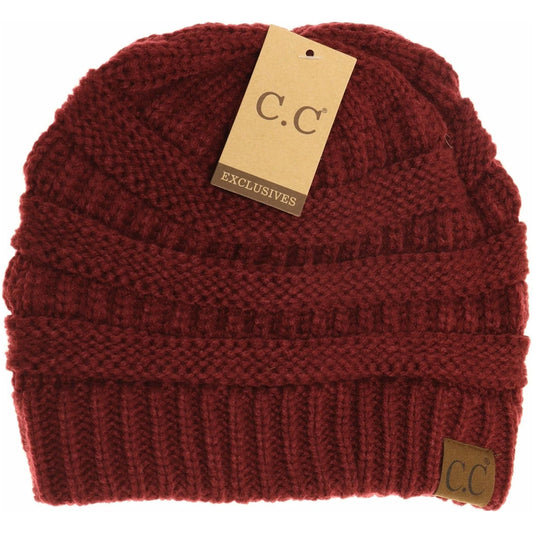 C.C Classic Beanie (maroon)