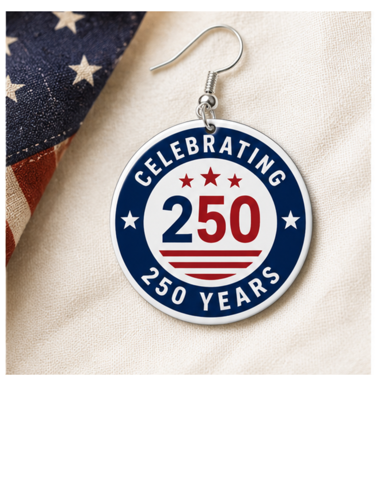 America 250 Commemorative Sublimation Earrings