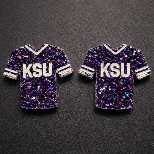 Acrylic Stud Earrings "KSU"