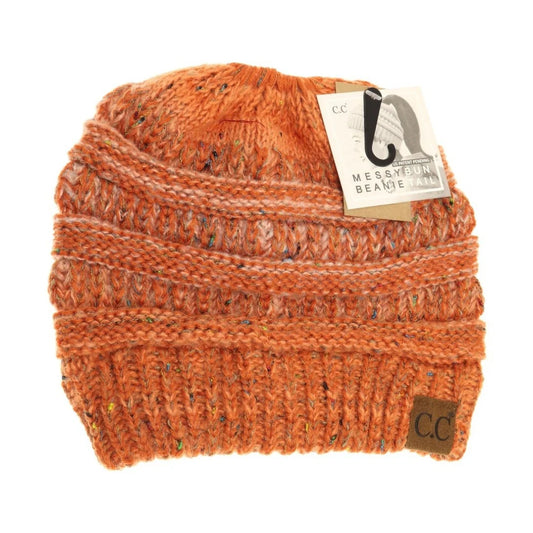 Flecked Ombre C.C Beanie Tail (Orange)