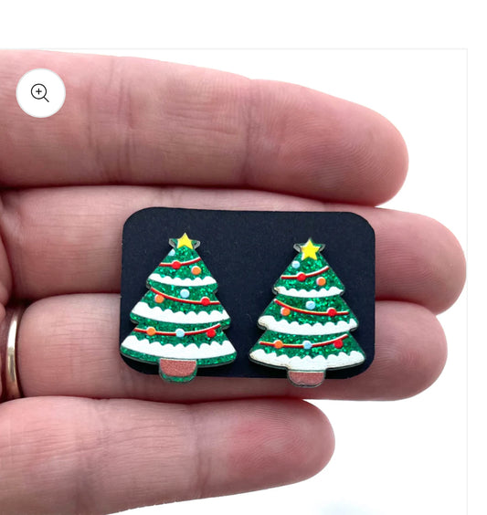 Earrings Christmas Trees