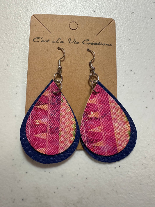 Earrings Faux Leather
