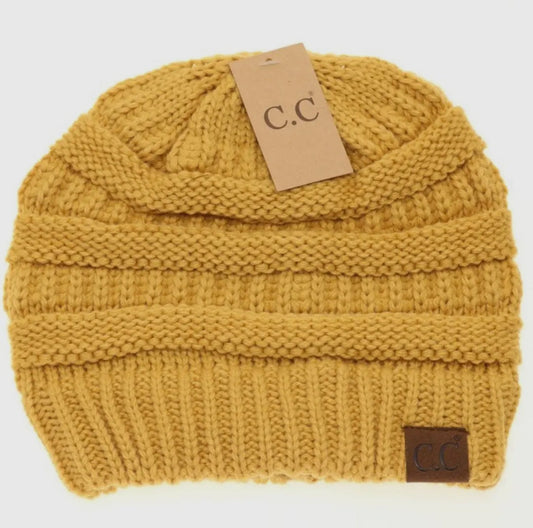 C.C Classic Beanie (mustard)