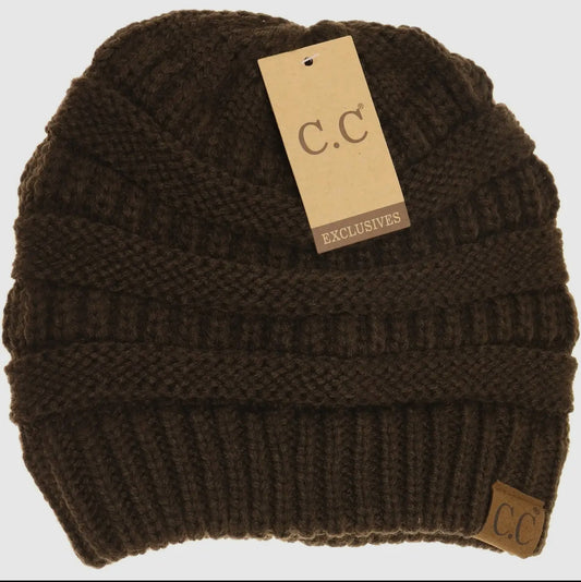 C.C Classic Beanie (brown)