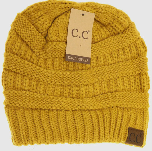 C.C Classic Beanie (honey mustard)