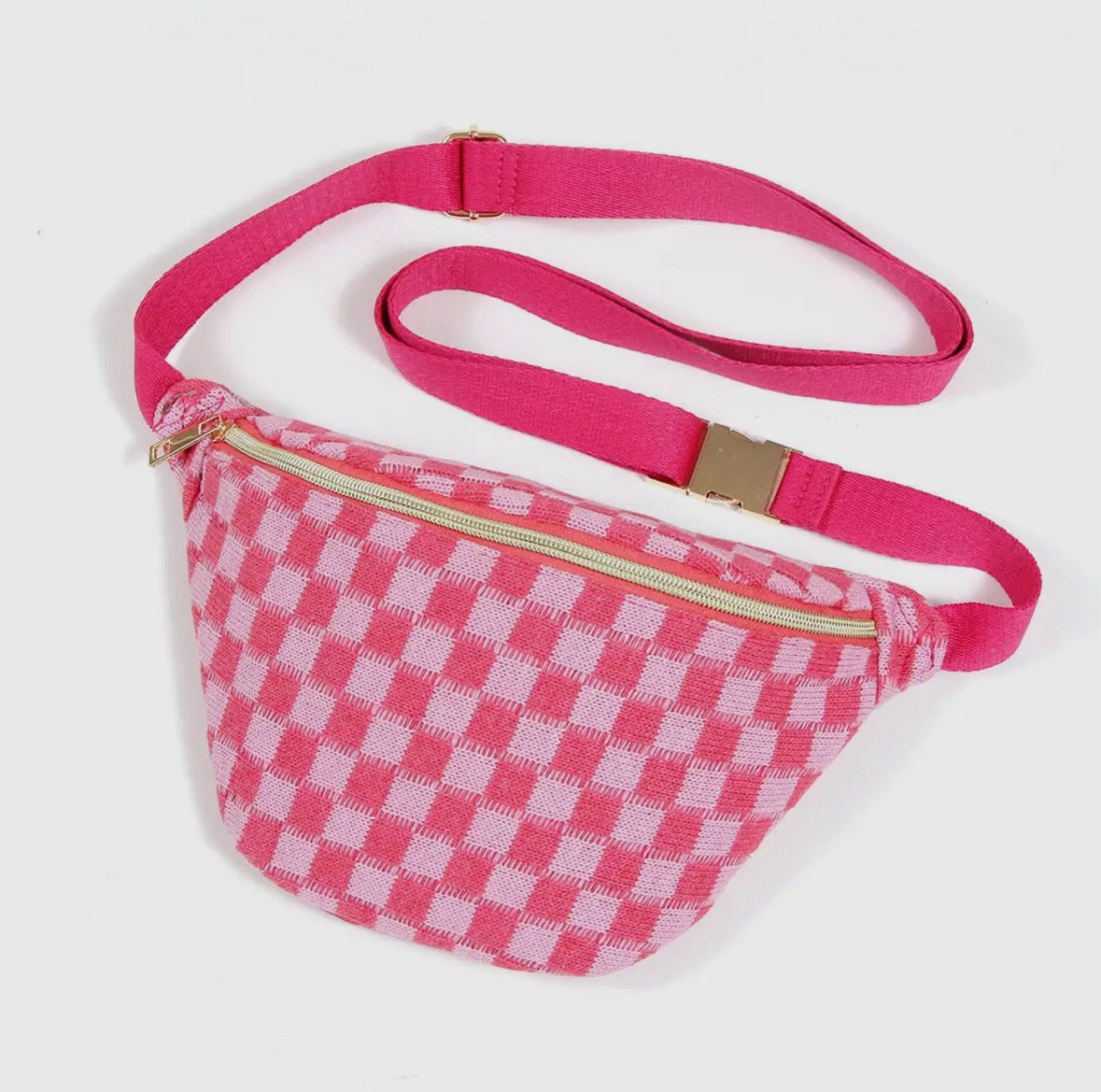 Sling Bag (Check Yourself belt pink sling bag)