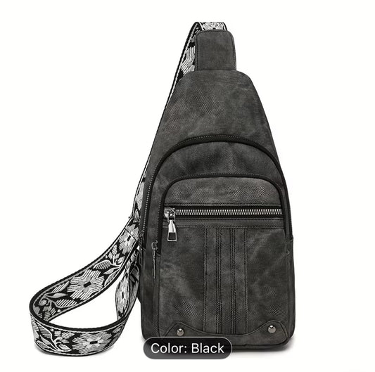 Denim Crossbody bag (Denim Gray)