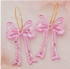 Earrings Valentine (Pink Bow)