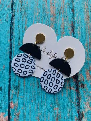 Earrings Geometric pattern