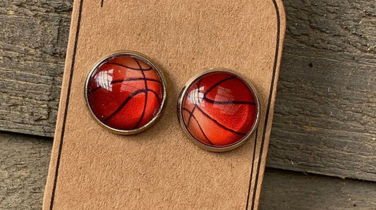 Stud Earrings Basketball