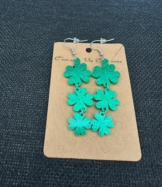 Earrings St. Patrick 3 Clovers