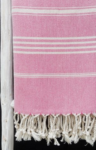 Turkish Beach Towels (Hot pink)