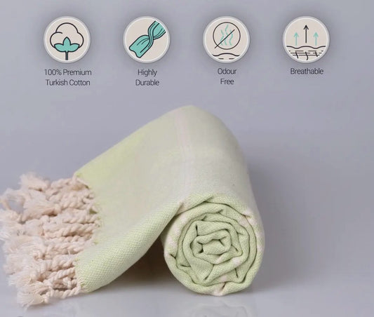 Turkish Beach Towels (Lime green)