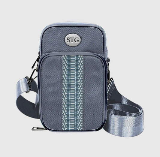 Icy Grey Save the Girls Aspen RFID Crossbody purse