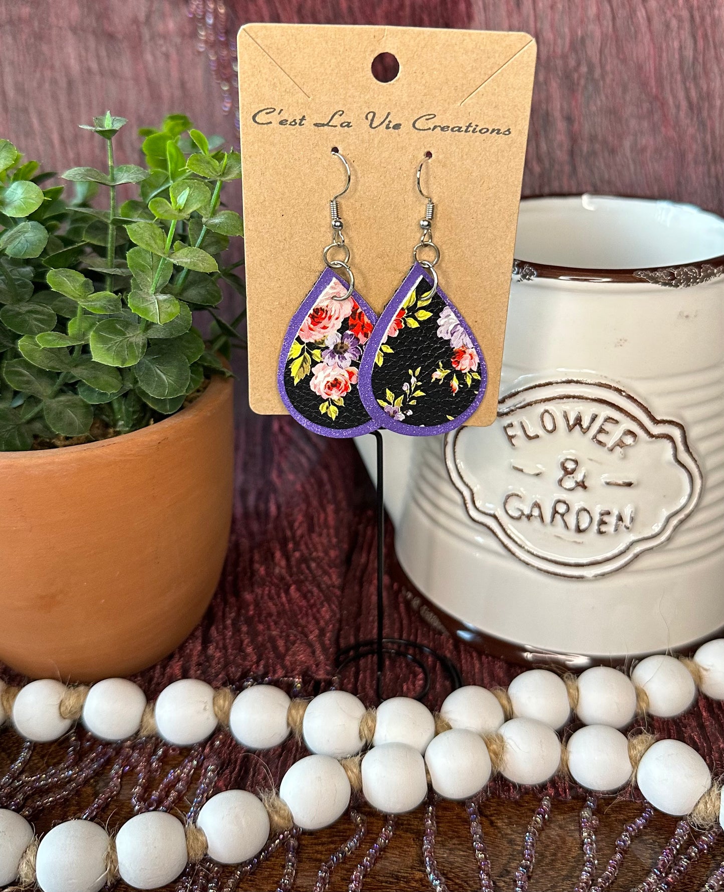 Earrings Faux Leather