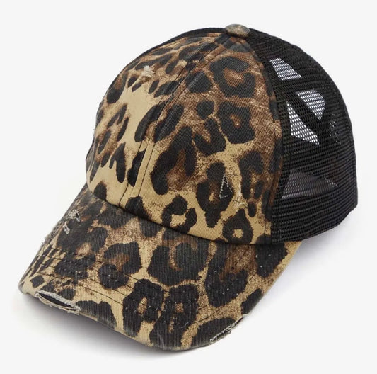 CC Leopard Pony cap