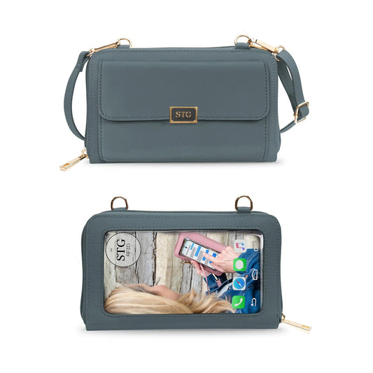 Captiva Crossbody touch screen purse (Sea Glass Green)