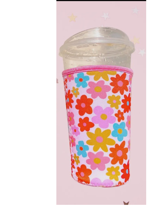 Coffee Cup Cover Elle Nicole (Retro Floral)