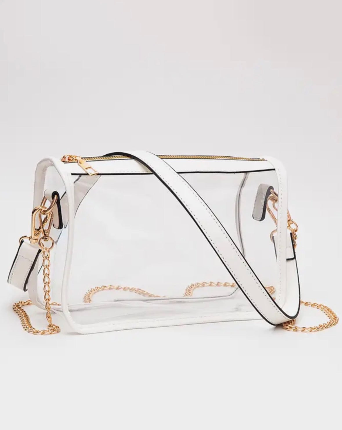 Clear rectangle stadium concert crossbody bag