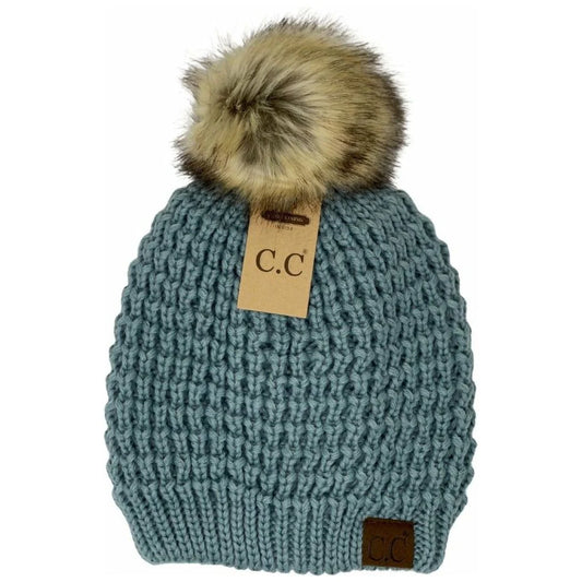 CC Beanie lined Pom (Winter Mint)