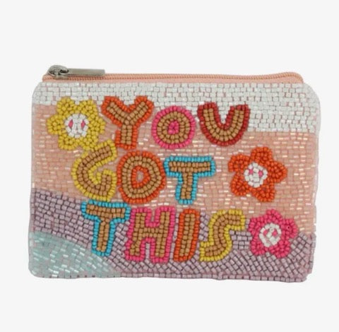Nima Fully Beaded Coin Purses
