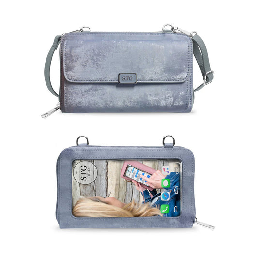 Captiva Icy Crossbody touch screen purse (Blue)