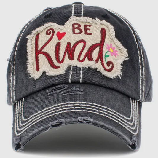 Baseball Cap "Be Kind" Vintage Back