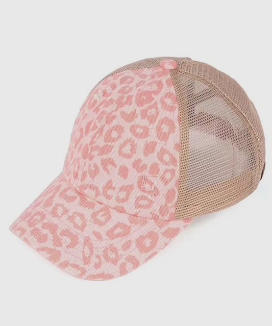 Pink Leopard Baseball cap