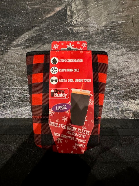 Brew Buddy Black and Red checkered