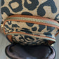 Leopard Double Zipper Cross Body Sling Bag